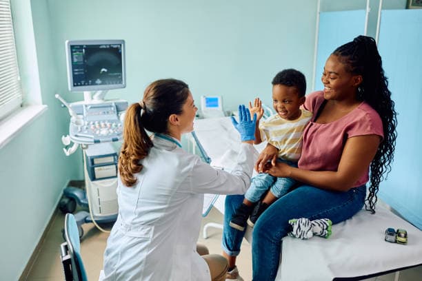 Doctor consulting with patient